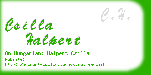 csilla halpert business card